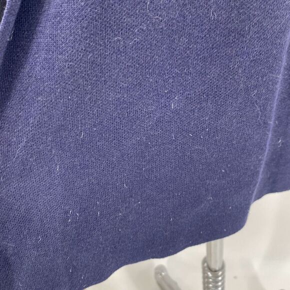 Eileen Fisher Long Open Front Duster Cardigan Shawl Neck‎ Tencel Navy Black  XL - Picture 9 of 14